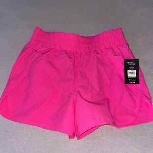 Athletic Works Pink Athletic Shorts Lightweight Elastic Waist